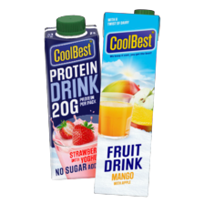 Coolbest fruitdrink, protein of fruitontbijt